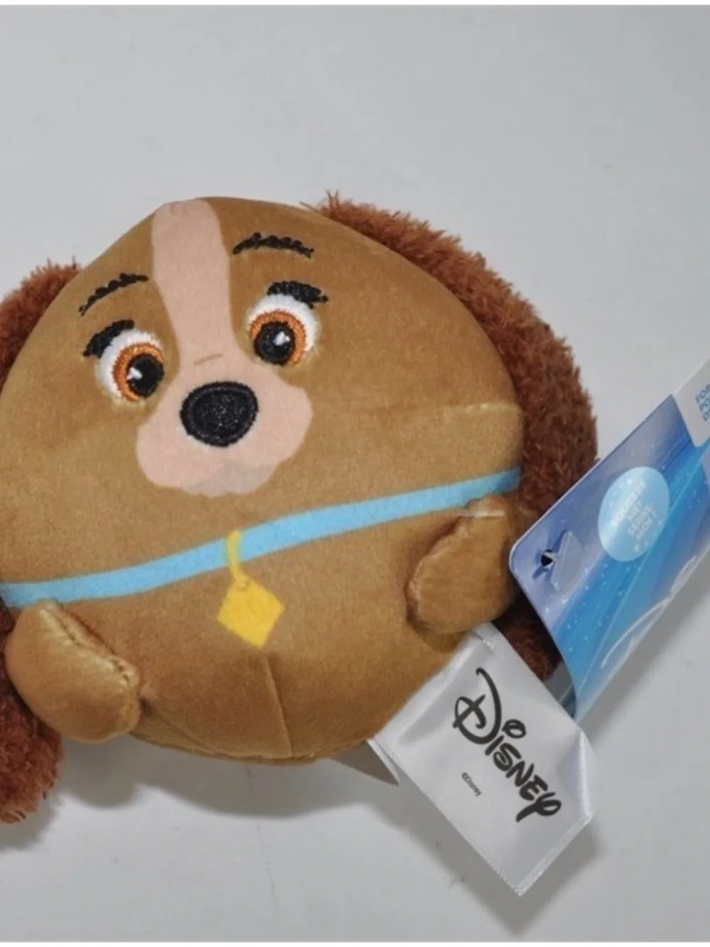 Disney Lady and the Tramp Round Squeaker Dog Toys, New x2